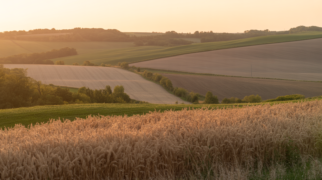Beautiful Midwest farmland representing regenerative land stewardship